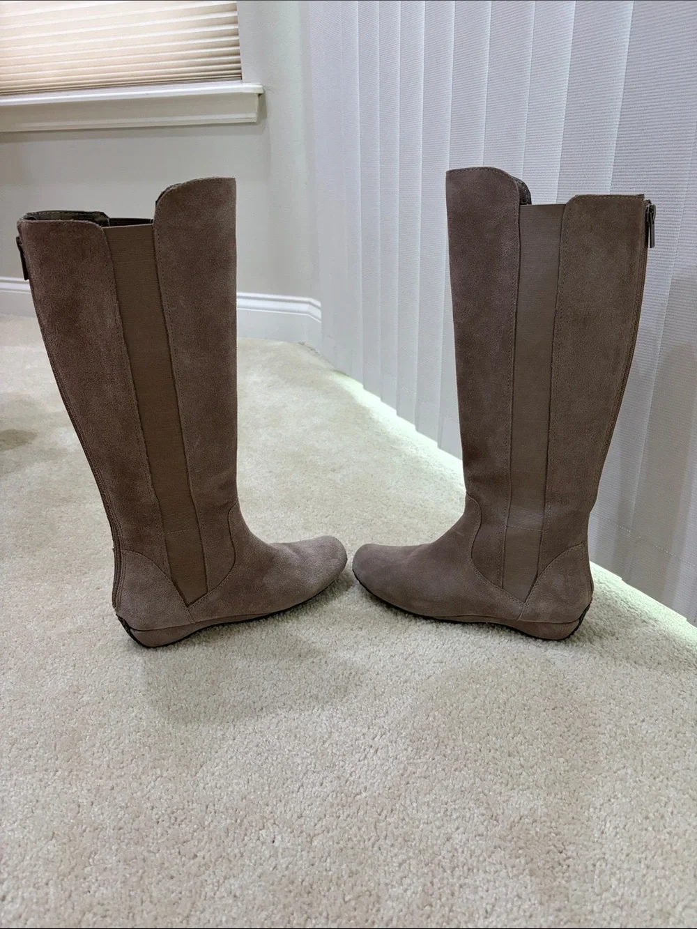 Kenneth Cole Reaction Over-the-Knee vintage Suede Boots in Taupe